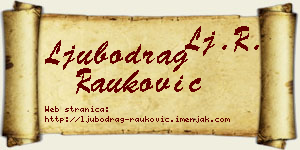 Ljubodrag Rauković vizit kartica